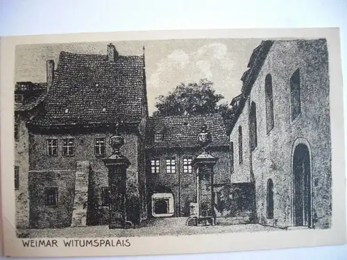 Alte AK Weimar Witumspalais [F473]