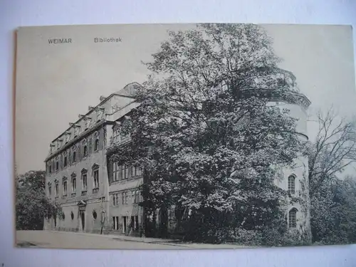 Alte AK Weimar Bibliothek um 1925 [F498]