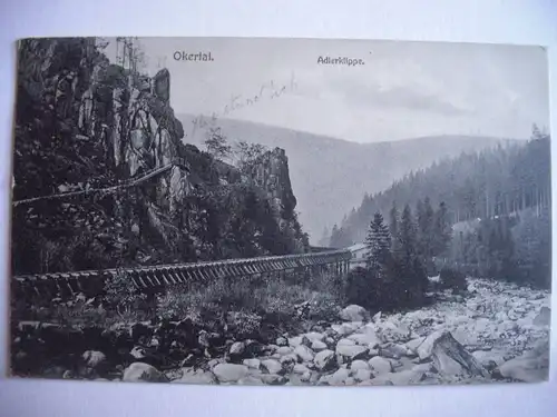 Alte AK Okertal Harz Adlerklippe 1911 [F581]