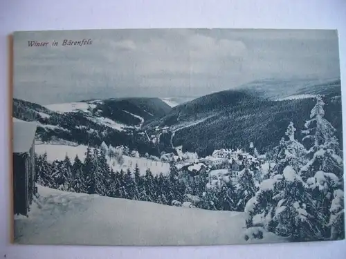 Alte AK Bärenfels Winter um 1925 [F708]