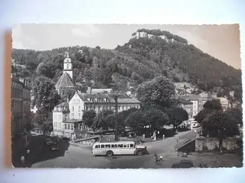 Alte AK Königstein Stadt Festung Bus [F713]