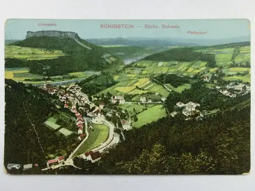 Alte AK Königstein Sächsische Schweiz [aR183]