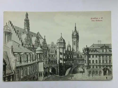 Alte AK Frankfurt Das Rathaus [aR188]