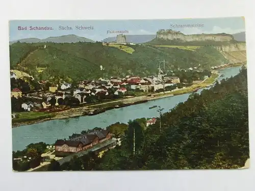 Alte AK Bad Schandau Schrammsteine [aR226]