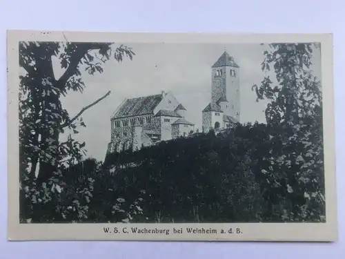 Alte AK Weinheim Wachenburg [aR259]