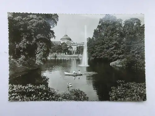 Alte AK Wiesbaden Kurhaus Blick vom Kurpark [aR311]