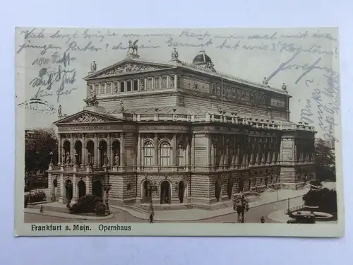 Alte AK Frankfurt Opernhaus Theater [aR329]