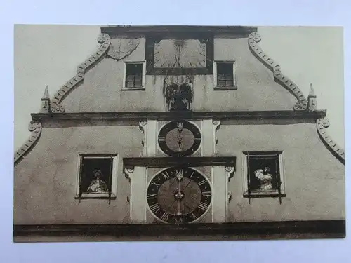 Alte AK Rothenburg Meistertrunk Uhr  [aO550]