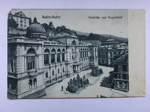 Alte AK Baden-Baden Friedrichs- und Augustabad [aO572]