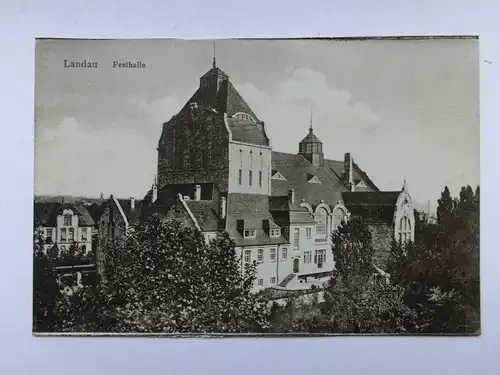 Alte AK Landau Festhalle [aO591]