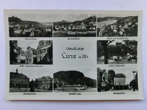 Alte AK Linz am Rhein Mehrbildkarte [aO608]