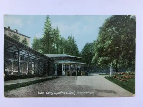 Alte AK Bad Langenschwalbach Weinbrunnen [aO627]