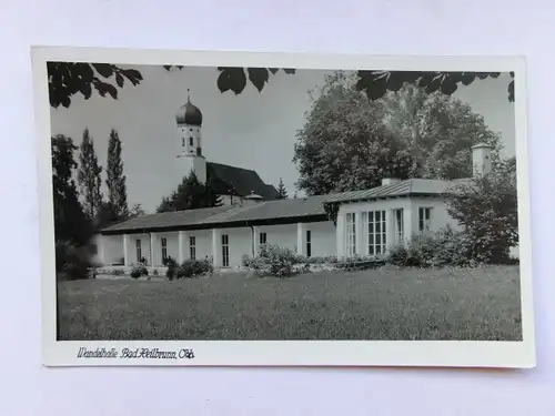 Alte AK Bad Heilbrunn Wandelhalle Oberbayern [aO630]