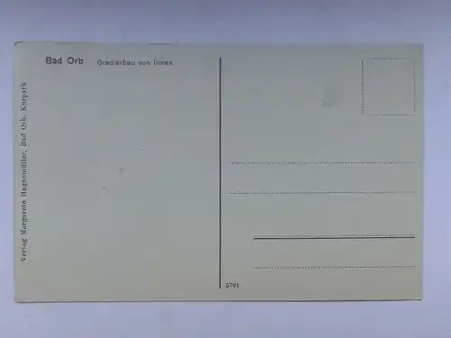 Alte AK Bad Orb Gradierbau von innen [aO659]