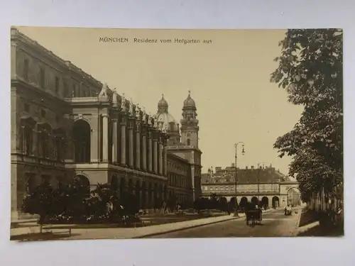 Alte AK München Residenz vom Hofgarten aus [aO664]