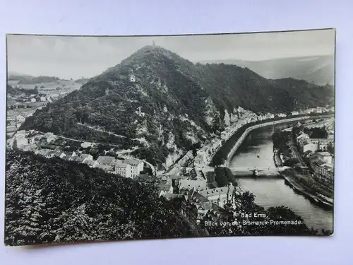 Alte AK Bad Ems Blick von der Bismarckpromenade [aO670]