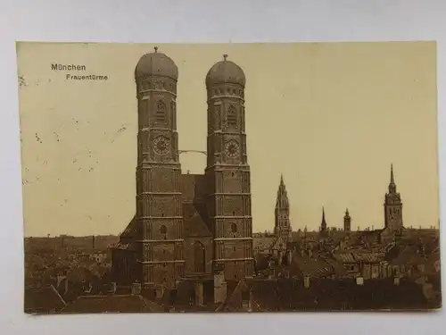 Alte AK München Frauentürme Frauenkirche [aO671]