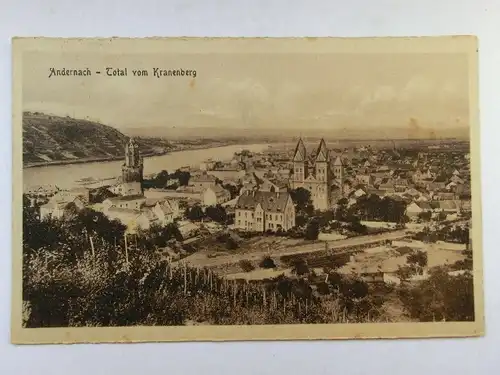 Alte AK Andernach Total vom Kranenberg [aO679]