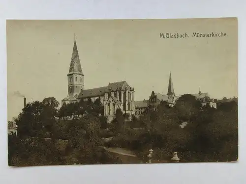 Alte AK Mönchen Gladbach Münsterkirche [aO688]