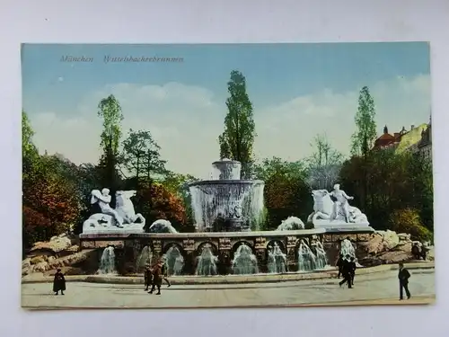 Alte AK München Wittelsbacher Brunnen [aO706]