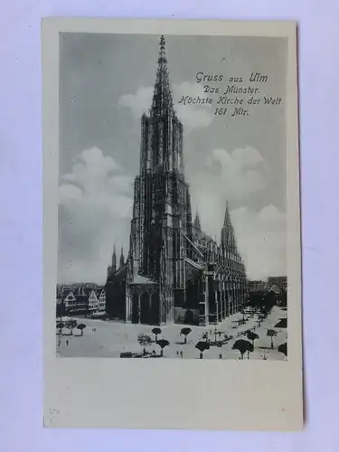 Alte AK Ulm Ulmer Münster [aO719]