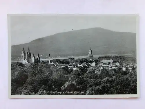 Alte AK Bad Homburg Blick auf Taunus (beschnitten) [aO732]