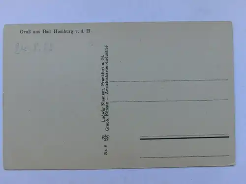 Alte AK Bad Homburg Erlöserkirche Schloß [aO735]