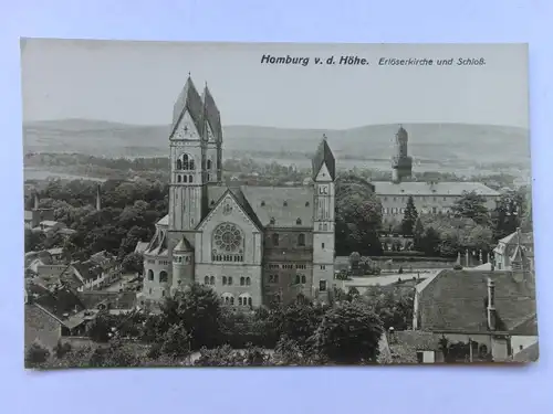 Alte AK Homburg v. d. Höhe Erlöserkirche Schloß [aO737]