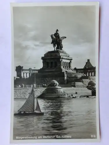 Alte AK Koblenz Deutsches Eck [aO760]