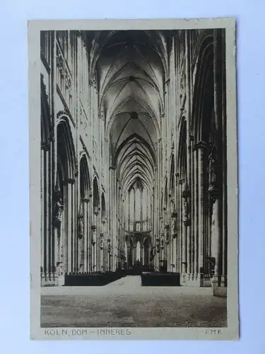 Alte AK Köln Dom Inneres [aO775]