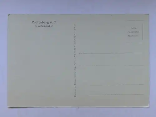 Alte AK Rothenburg Tauber Feuerleinserker [aO826]