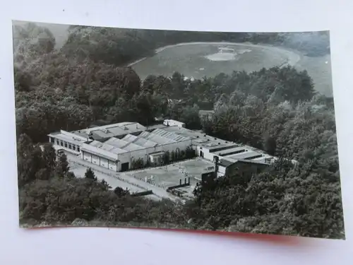 Alte AK Unbekannter Ort Fabrik Luftfoto Flughafen Bremen [aP358]