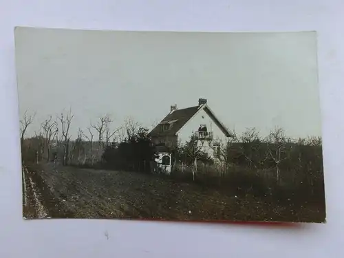 Alte AK Fotokarte Unbekannter Ort Haus [aP377]