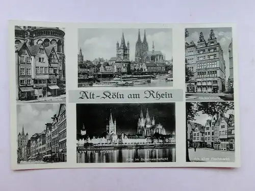 Alte AK Alt Köln Mehrbildkarte [aP407]