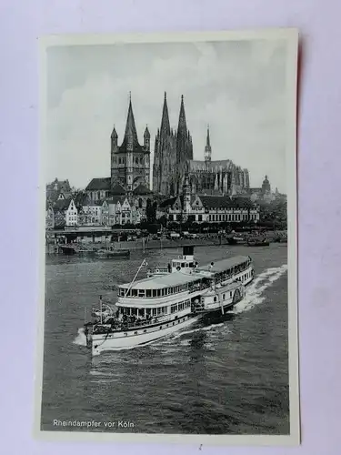 Alte AK Köln Rheindampfer [aP411]