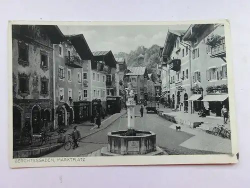 Alte AK Berchtesgaden Marktplatz [aP418]