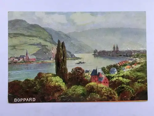 Alte AK Gemäldekarte Boppard [aP434]