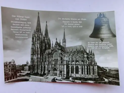 Alte AK Köln Dom Glocke [aP458]