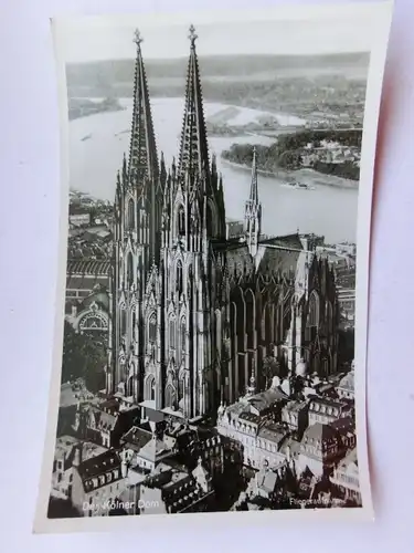 Alte AK Köln Dom Fliegeraufnahme [aP463]