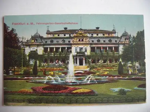 Alte AK Frankfurt Palmengarten Gesellschaftshaus [T809]