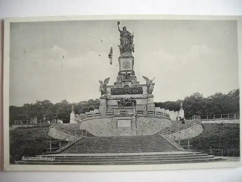 Alte AK Niederwalddenkmal Rüdesheim Nationaldenkmal [T828]