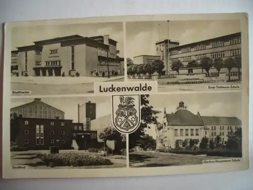 Alte AK Luckenwalde Mehrbildkarte [T876]