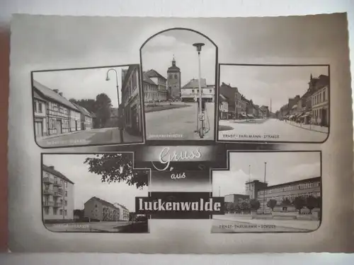 Alte AK Luckenwalde Mehrbildkarte [T877]