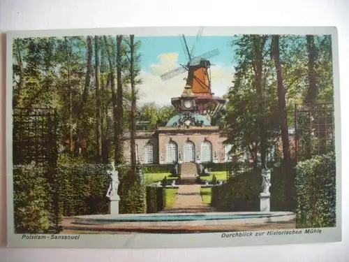 Alte AK Potsdam Sanssouci Historische Mühle [T878]