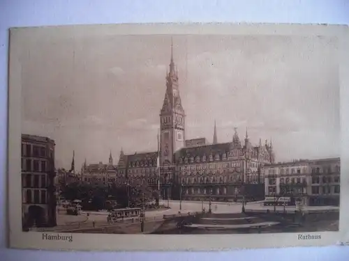 Alte AK Hamburg Rathaus [T910]
