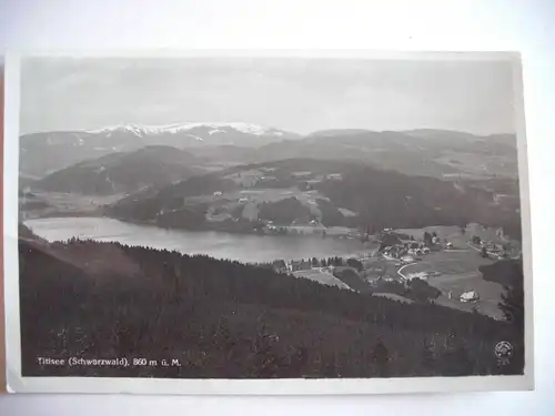 Alte AK Titisee Schwarzwald 1931 [T9]