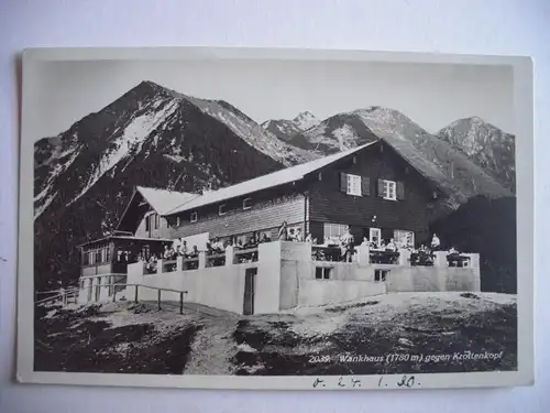 Alte AK Wankhaus gegen Krottenkopf 1930 Garmisch [T98]