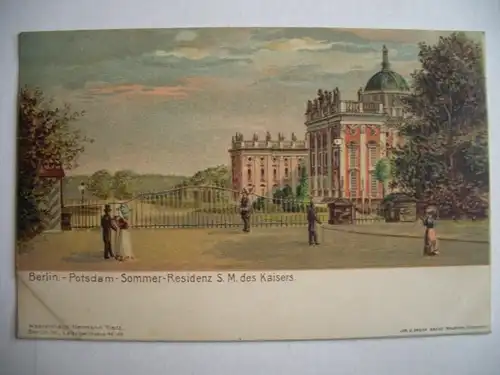 Alte AK Berlin Potsdam Sommer Residenz S. M. des Kaisers um 1900 [E460]