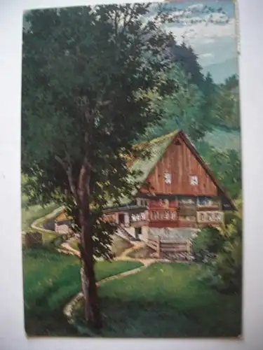 Alte AK Schwarzwaldhaus Stempel Titisee handschr. Seebrugg [F230]