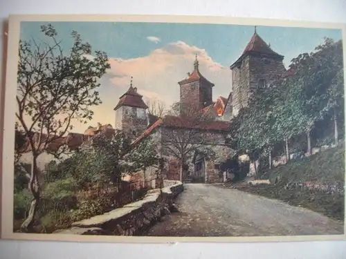 Alte AK Rothenburg Kobolzeller Tor [aE433]